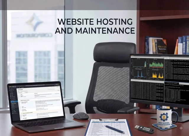 Website maintenance and hosting support icon